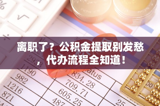 蠡县离职了？公积金提取别发愁，代办流程全知道！